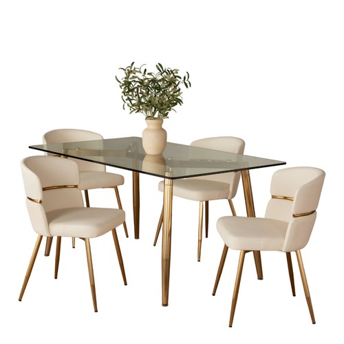 Clara-cinch Dining Set - 5 Piece